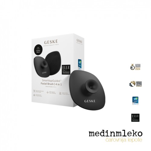Geske - Facial brush 4 v 1 - Grey - Ščetka za obraz