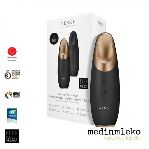 Geske - Warm & cool eye energizer 6 v 1 - Grey - Grelno hladilni masažer oči
