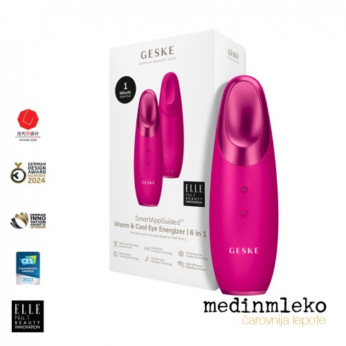 Geske - Warm & cool eye energizer 6 v 1 - Magenta - Grelno hladilni masažer oči