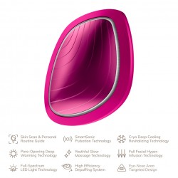 Geske - Sonic warm & cool mask 9 v 1 - Magenta - Sonična grelno hladilna maska