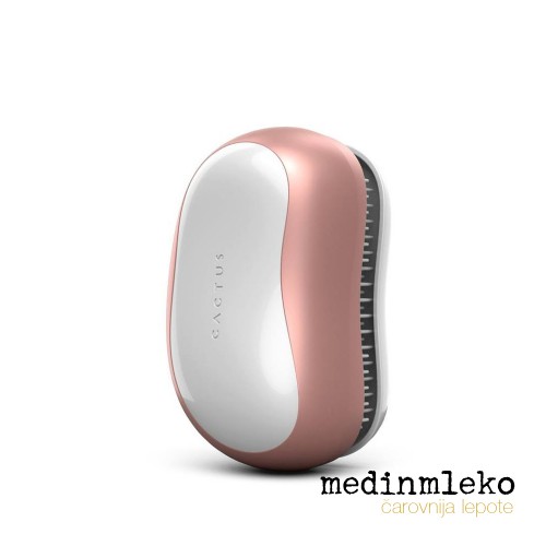 Cactus brush - Barbora Rose Gold - Edinstvena krtača s turmalinskim nanosom