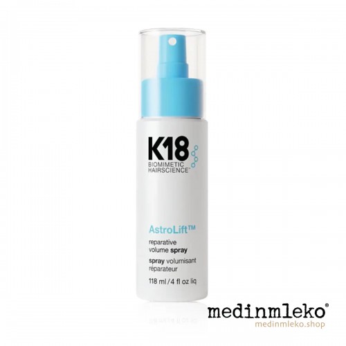 K18 AstroLift Reparative Volume Spray 118 ml - Sprej za povečanje volumna od lasišča do konic