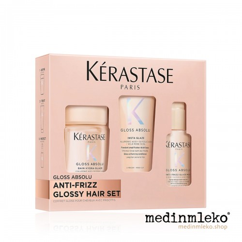 Kérastase Gloss Absolu Travel Size Set - Potovalni set za sijaj in mehkobo las