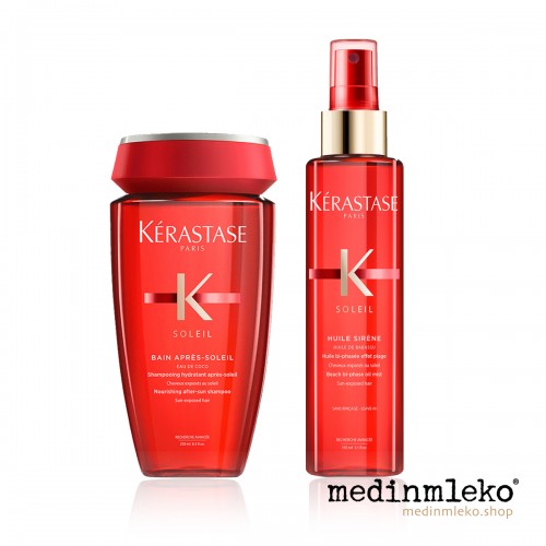 medinmleko - Paket Kerastase kopel in sprej za zaščito las pred soncem 