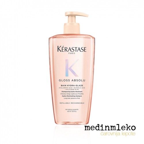 Kérastase - Gloss Absolu Bain Hydra-Glaze Kopel za vlaženje in sijaj - varčno pakiranje 500ml