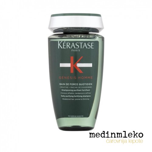 Kérastase - Genesis Homme Bain de Force Quotiden dnevna krepitvena kopel za moške, za oslabljene lase, nagnjene k redčenju