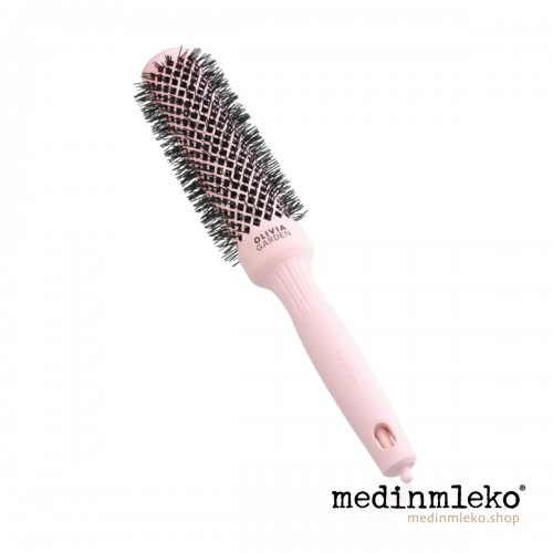 Olivia Garden Expert Blowout Speed XL 35mm Pastell Pink - Profesionalna krtača za oblikovanje las
