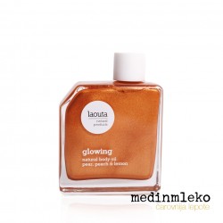 Laouta - Glowing Body Oil peach, pear & lemon 100ml - Svetleče negovalno olje za telo z vonjem breskve, hruške in limone 