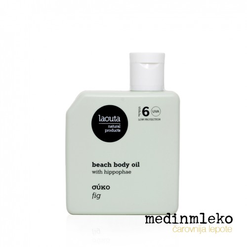 Laouta - Beach Body Oil Fig 100ml – Olje za telo s figo in rakitovcem SPF 6