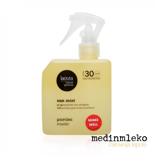 Laouta - Sun Mist Mastic 200ml – Zaščitna meglica SPF 30 z vonjem mastike