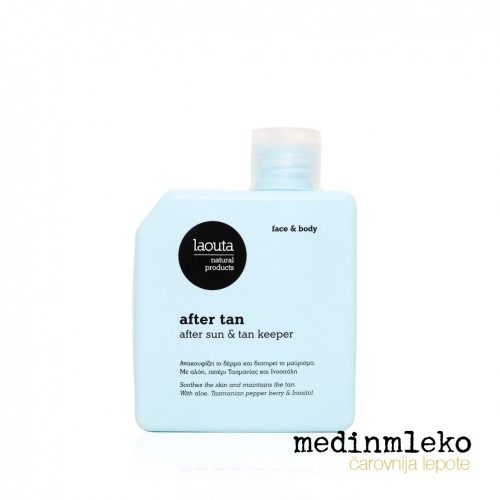Laouta - After Tan 200ml – Vlažilni in pomirjujoči losjon za telo in obraz za po sončenju