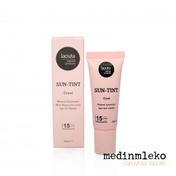 Laouta - Sun Tint Coral 10ml – Vlažilni in negovalni obarvani balzam z UV zaščito v Coral odtenku