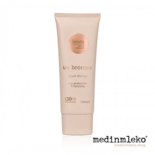 Laouta - UV Bronzer Blush Bronze 130ml – Obarvana sončna krema z bronzerjem za obraz in telo