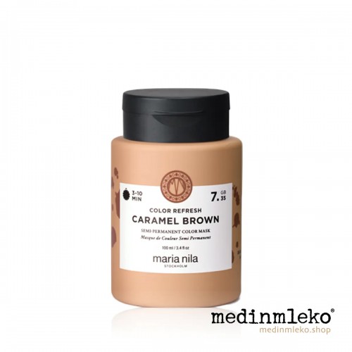 Maria Nila - Colour Refresh Caramel Brown 7.35 100ml - Barvna maska za osvežitev barve