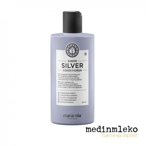 Maria Nila - Sheer Silver balzam z vijoličnimi pigmenti za svetlolaske