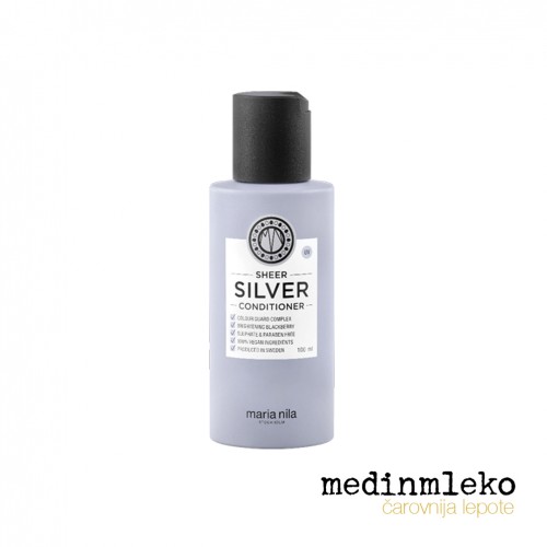 Maria Nila - Sheer Silver balzam z vijoličnimi pigmenti za svetlolaske - mini
