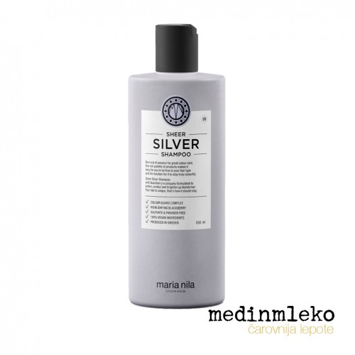 Maria Nila - Sheer Silver šampon z vijoličnimi pigmenti za svetlolaske