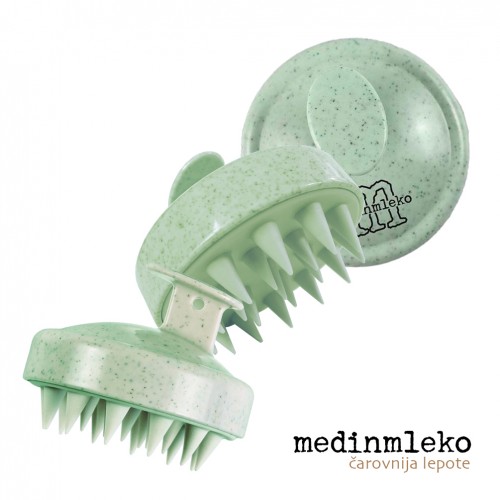 Wash Brush - Zelena masažna krtača za lasišče