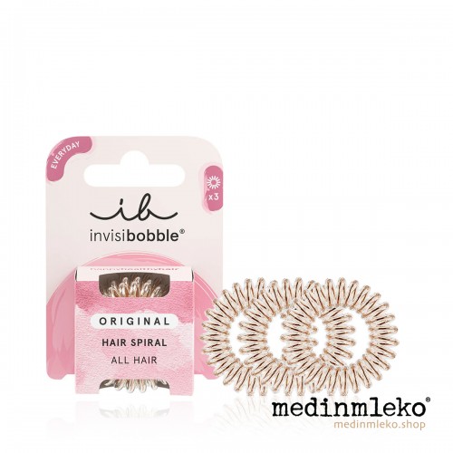 invisibobble® ORIGINAL Bronze Me pretty 3 kosi – Spiralna elastika za lase