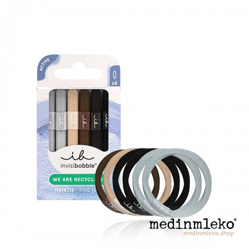 invisibobble® Hair Tie Thin Delicate Sustain 6 kosov – Brezšivne elastike za tanke lase